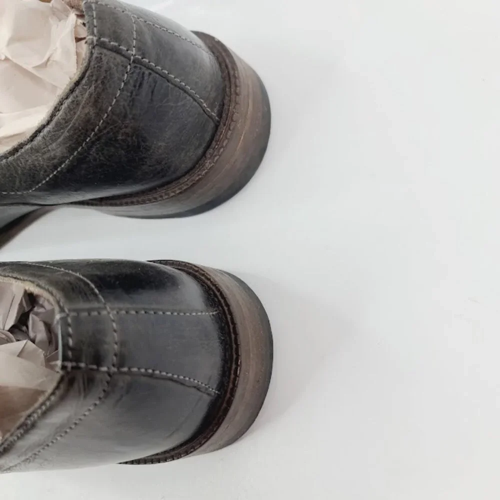 Johnston & Murphy Men's Dark Green Leather Cap Toe Dress‎ Oxford Shoes Size 9.5M